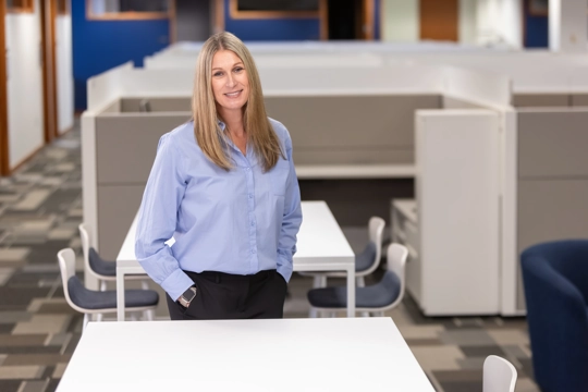 portrait of a smiling person in business attire